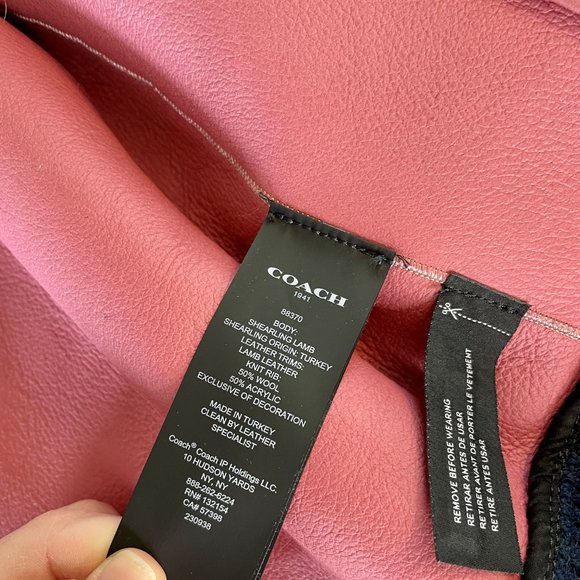 Coach Shearling Bomber Jacket - Picture 6 of 6